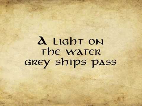 Into the West - Annie Lennox lyrics video from The Lord of the Rings : The Return of the King