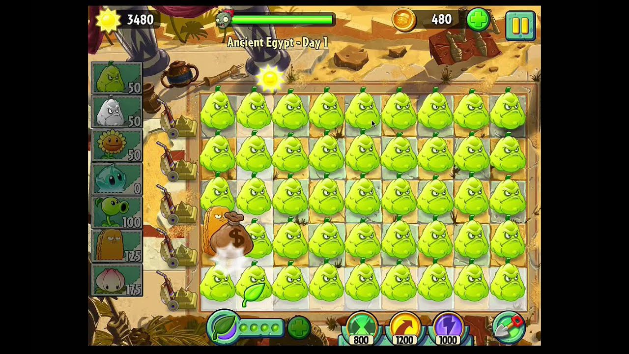 plants vs zombies 2 squash party - YouTube