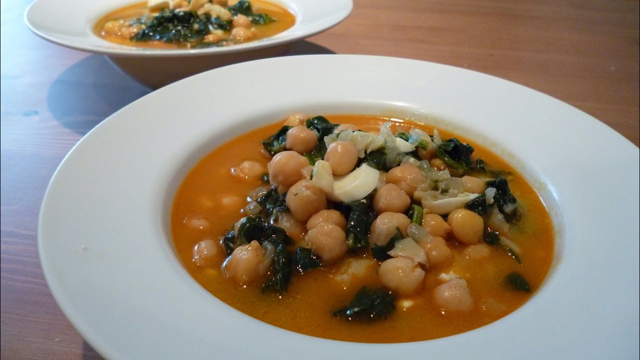 Potaje De Bacalao Con Garbanzos Y Espinacas Potaje De Vigilia YouTube