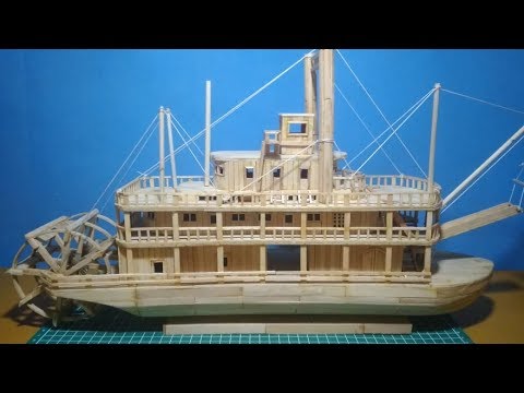  mudah cara membuat miniatur kapal  king of missisipi dari  