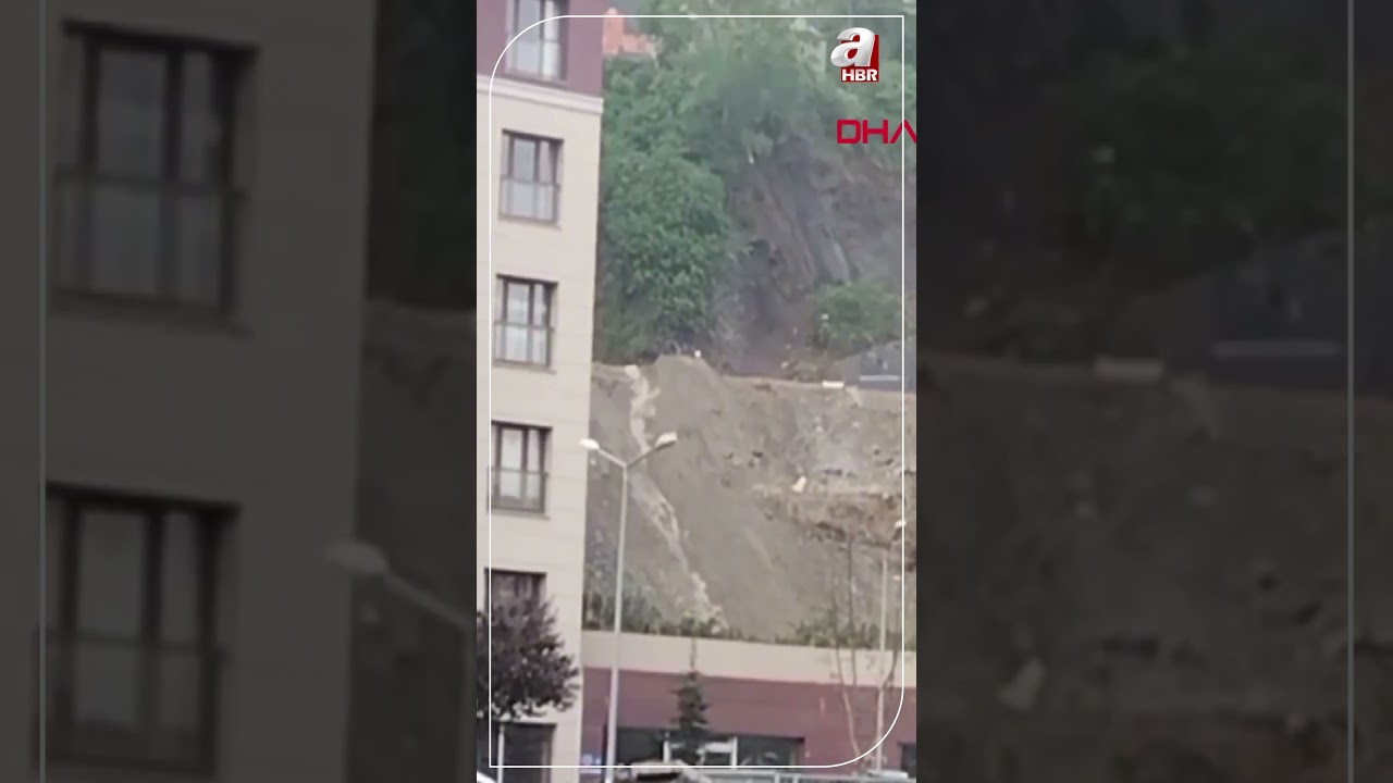 Gaziosmanpaşa'da toprak kayması böyle görüntülendi! | A Haber