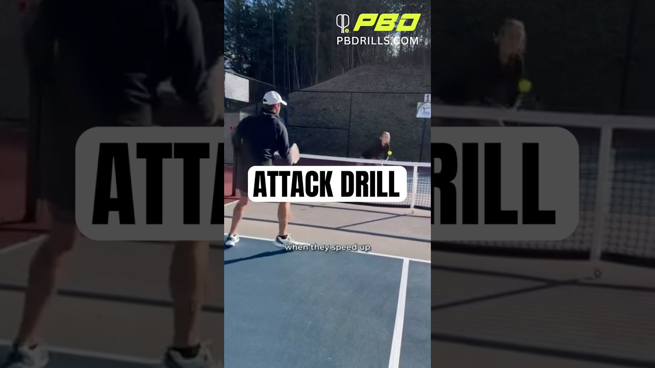 Attack drill for pickleball.