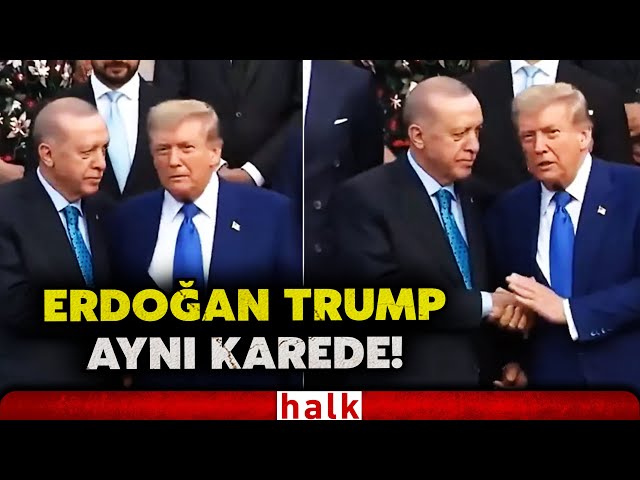 Erdoğan ve Trump NATO zirvesinde bir araya geldi! İşte o anlar!