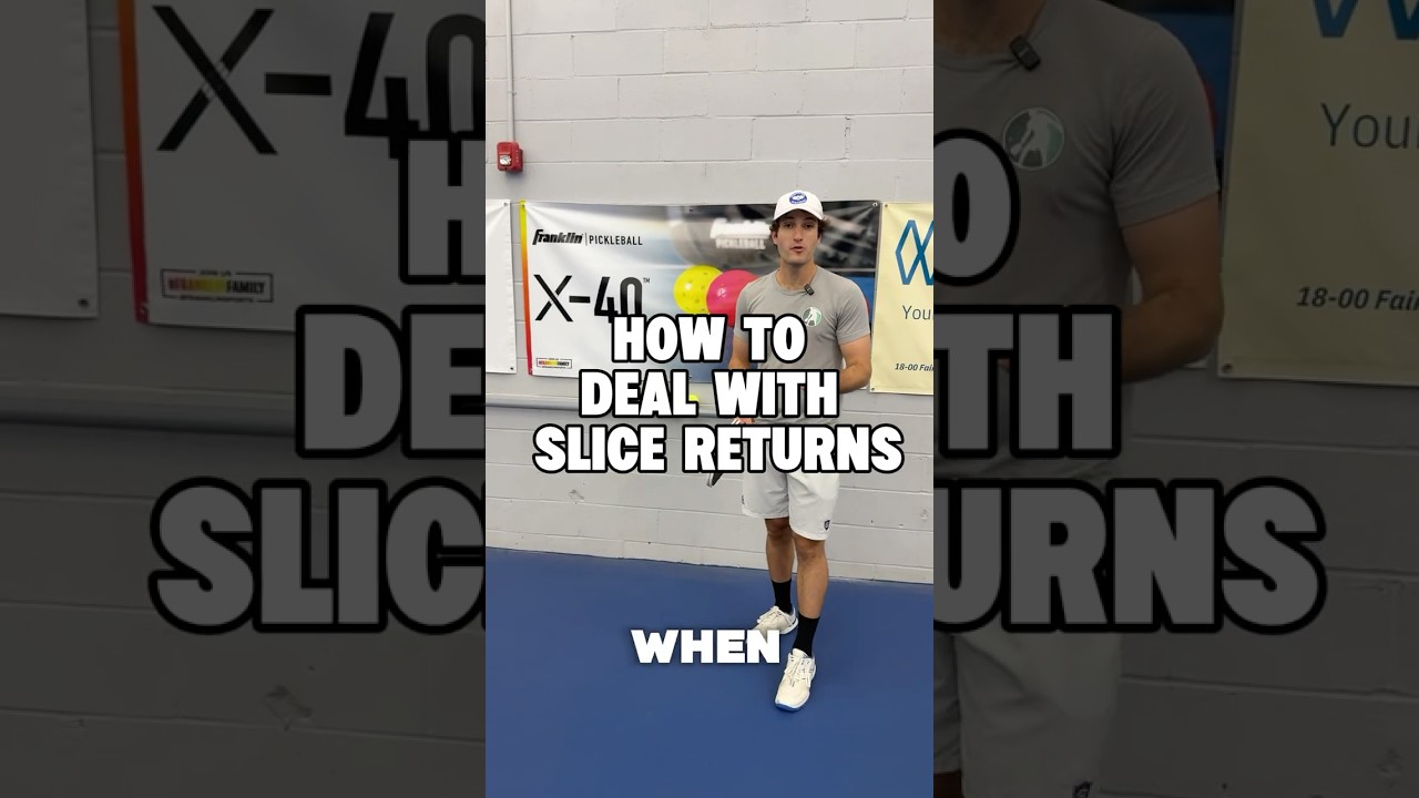 Do this ONE thing every time you get a slice return 👌 #shorts #pickleball #tips