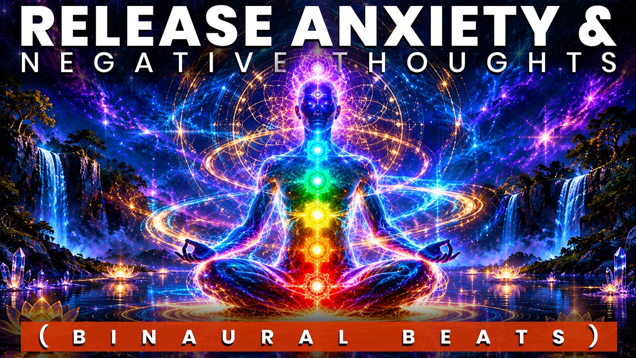 Release Anxiety & Negative Thoughts: Deep Relaxation with Binaural Beats & Healing Frequencies