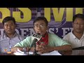Manipur Violence: Coordinator of six student bodies and president Lamyanba holds Media Briefing