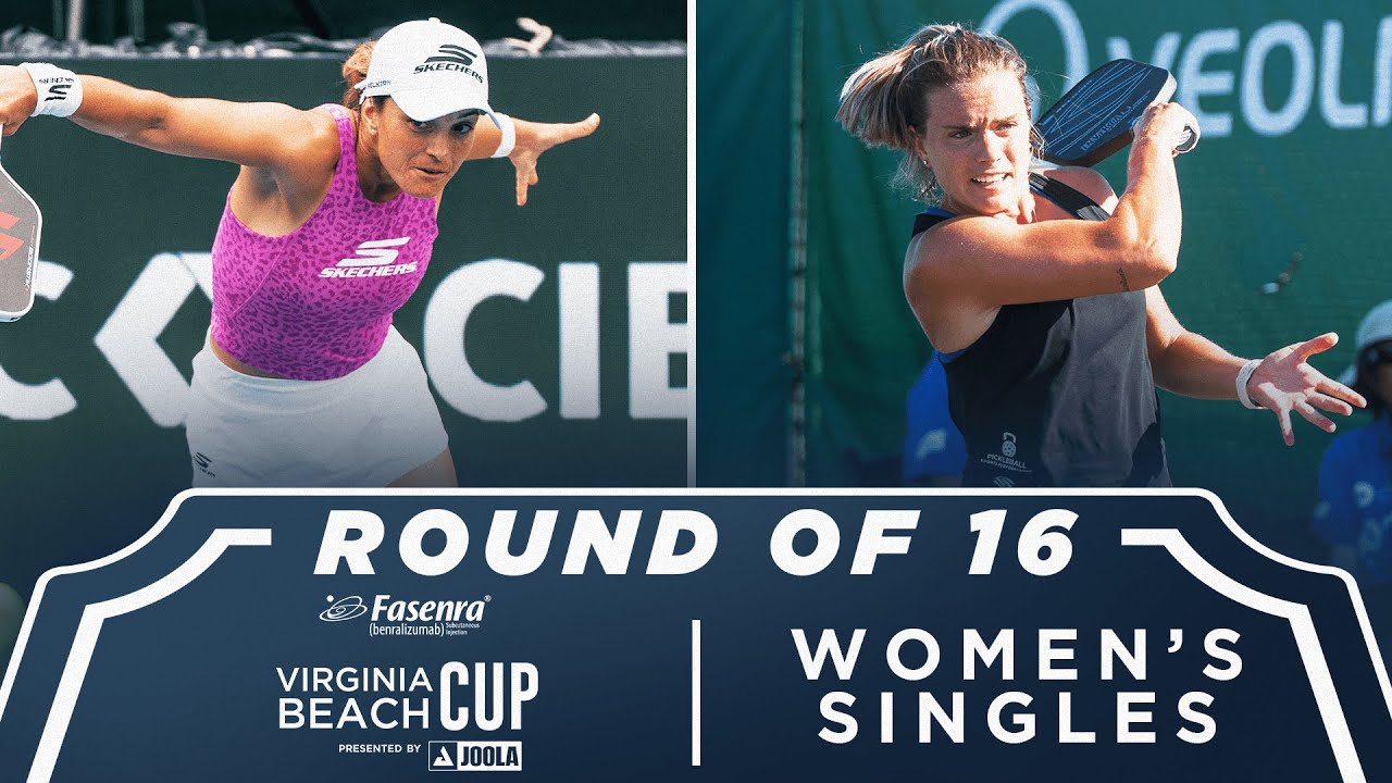 Catherine Parenteau v Judit Castillo at the Fasenra Virginia Beach Cup presented by Joola