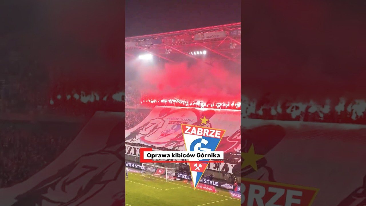 Górnik - lech: show na stadionie w zabrzu #shorts