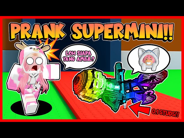 PRANK MOMON JADI AVATAR SUPER DUPER MINI DI STEAL A BRAINROT !! Roblox
