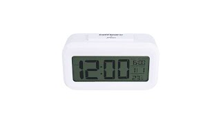 Taffware Fanju Jam LCD Digital Clock with Alarm - JP9901 - White - 1