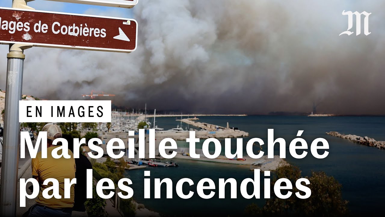 Incendies : la ville de Marseille menacée par les flammes