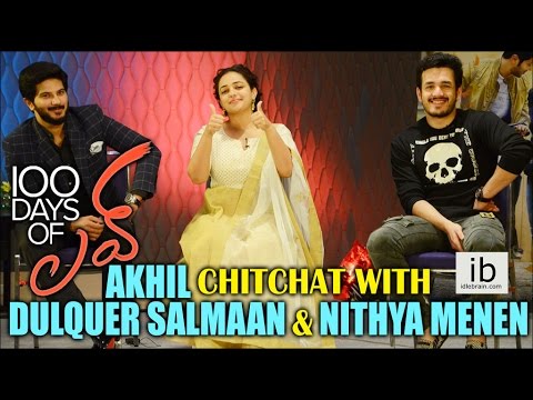 Akhil Chitchat with Dulquer Salmaan & Nithya Menen for 100 Days of love