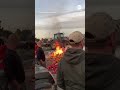 French farmers overturn truck carrying red peppers - ABC News