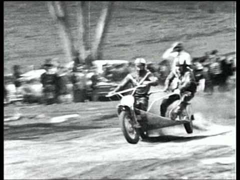 Last Part of Trials, Clarendon Aussie Scrambles 1971, sidecars and Miller Unreal.