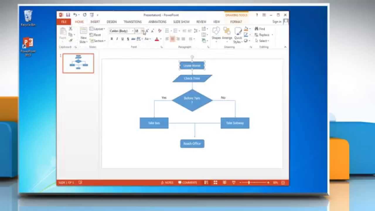 how-to-make-a-flow-chart-in-powerpoint-2013-youtube