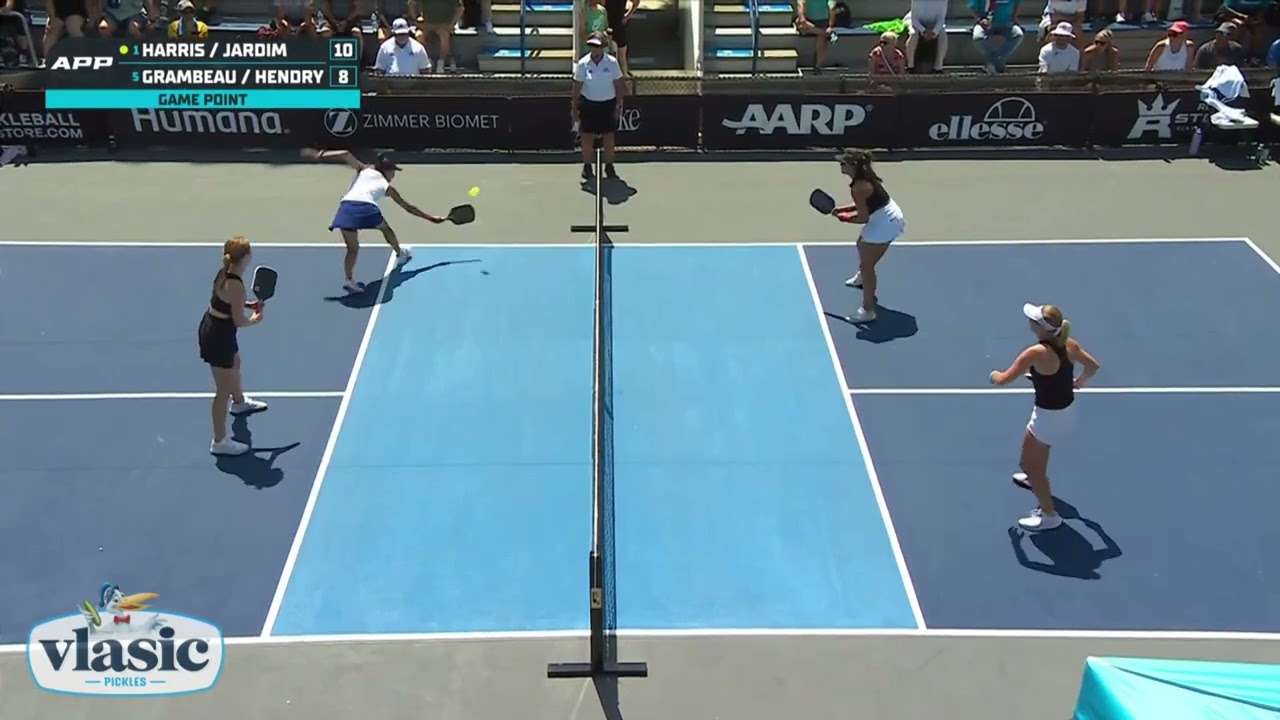 Harris/Jardim v Grambeau/Hendry | Game Point | APP Tour | Women's Pro Doubles | Pickleball