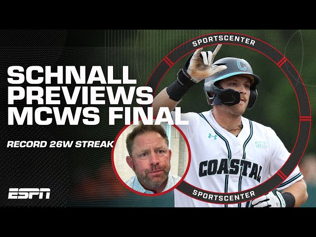 Coastal Carolina HC Kevin Schnall on 26W streak, seeking to make MCWS history 🏆 | SportsCenter