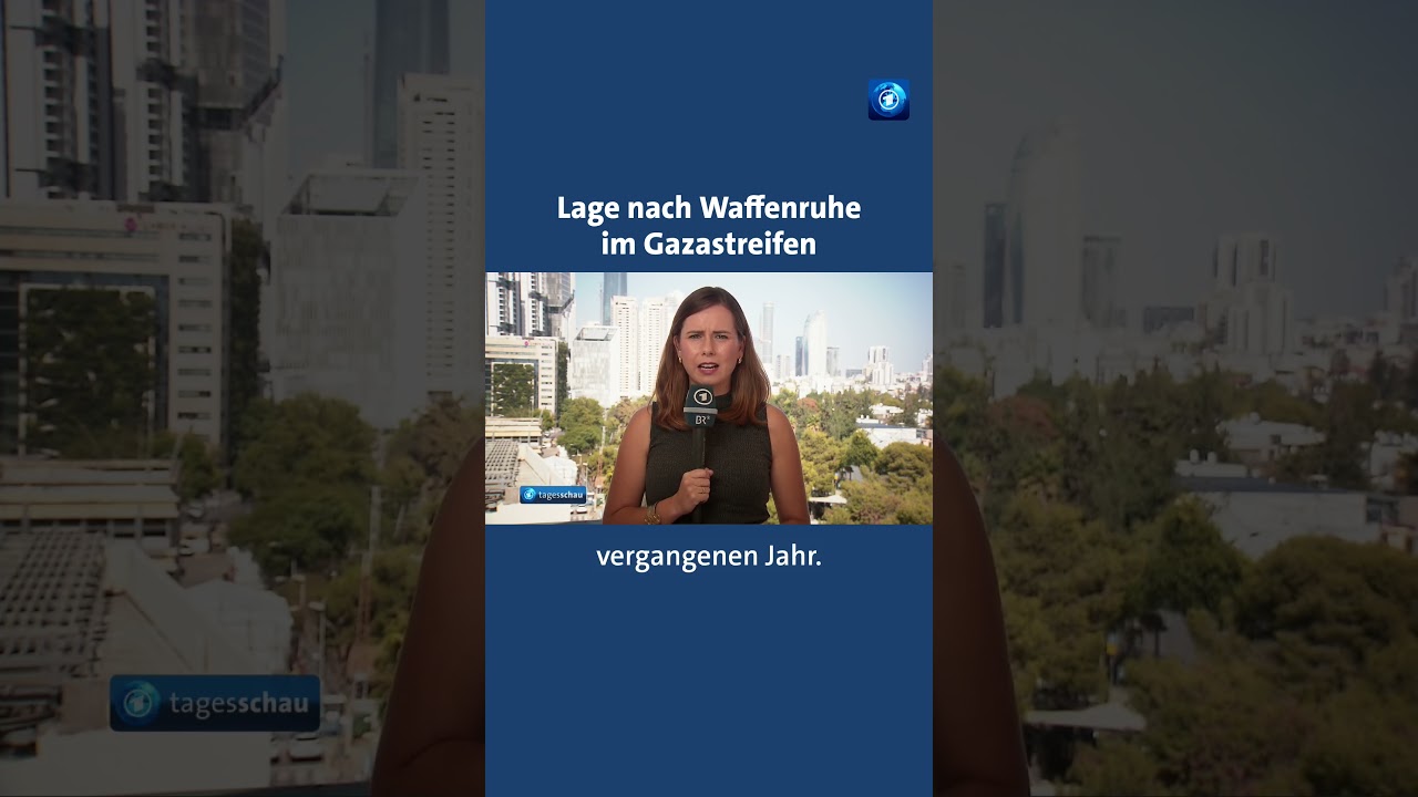 Die Lage nach der Waffenruhe im Gazastreifen tagesschau nachrichten gaza israel gazastreifen