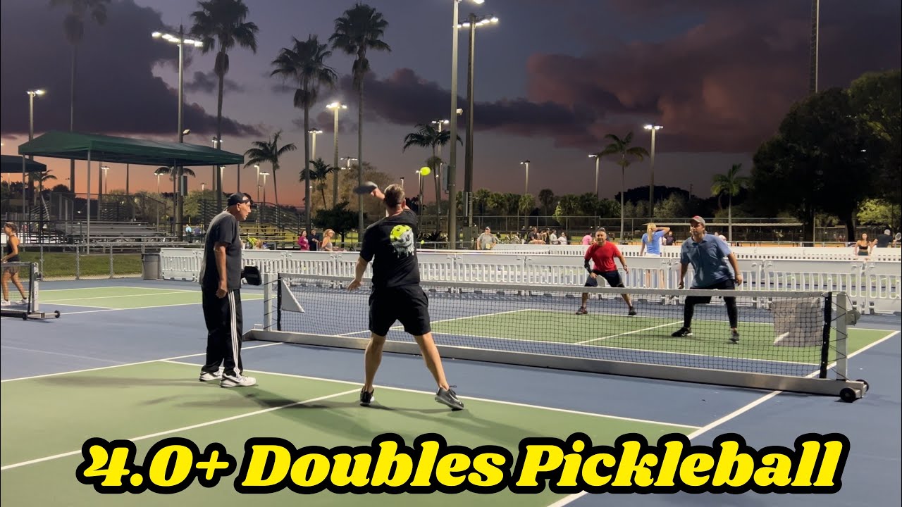 4.0 Mens Doubles Pickleball | Father vs Son | Central Park Plantation Florida