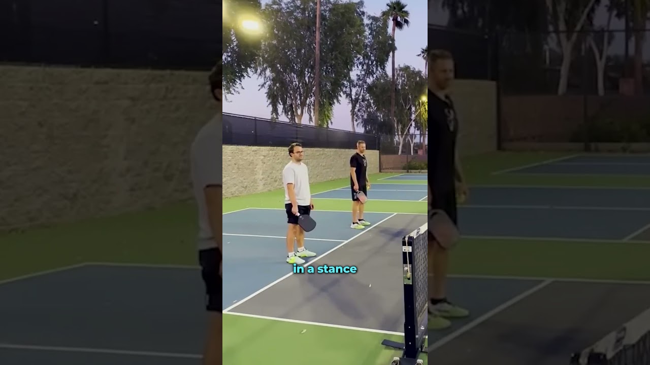 How do you stand at the kitchen in pickleball? If it's like THIS – stop it. 😊