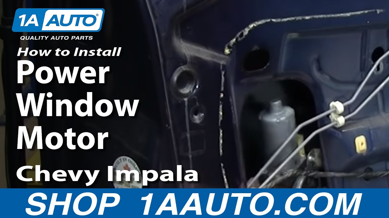 How To Install Repair Replace Power Window Motor Chevy ... speaker wiring diagram 2005 impala 