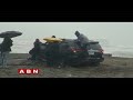 Watch: Minister Ganta Car stuck in Bheemili Beach