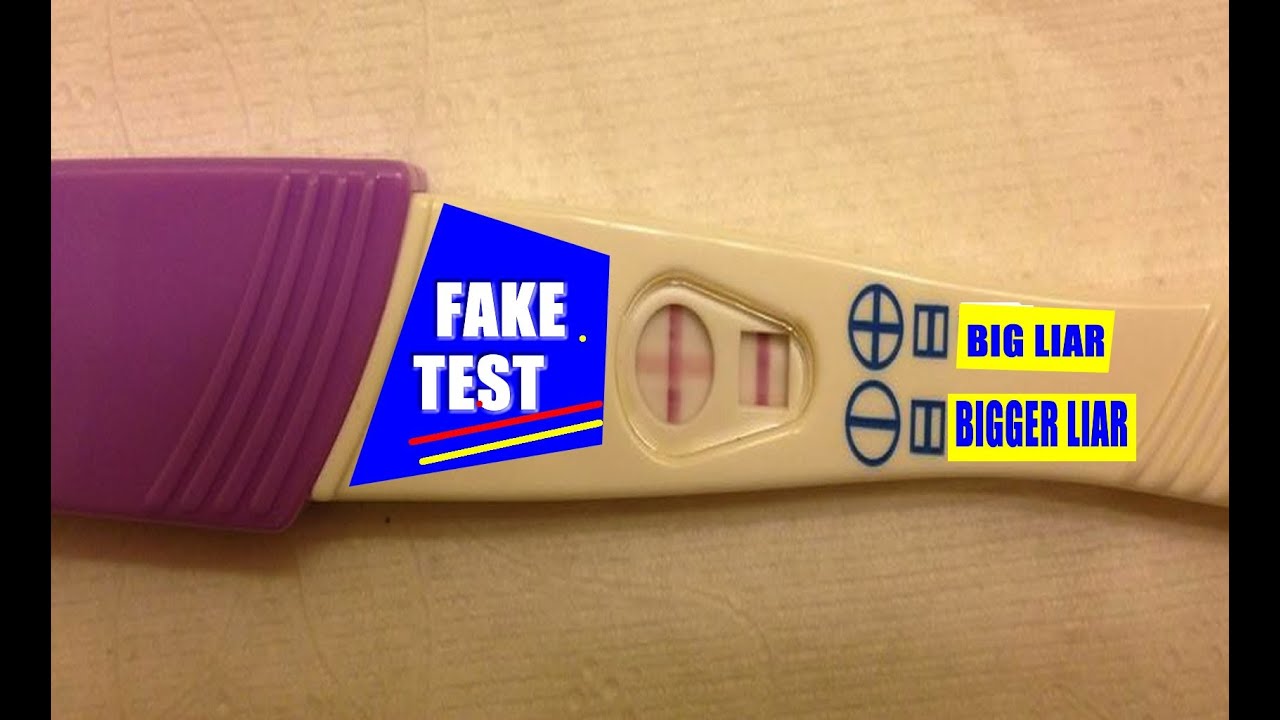 Fake Pregnancy Test Results YouTube