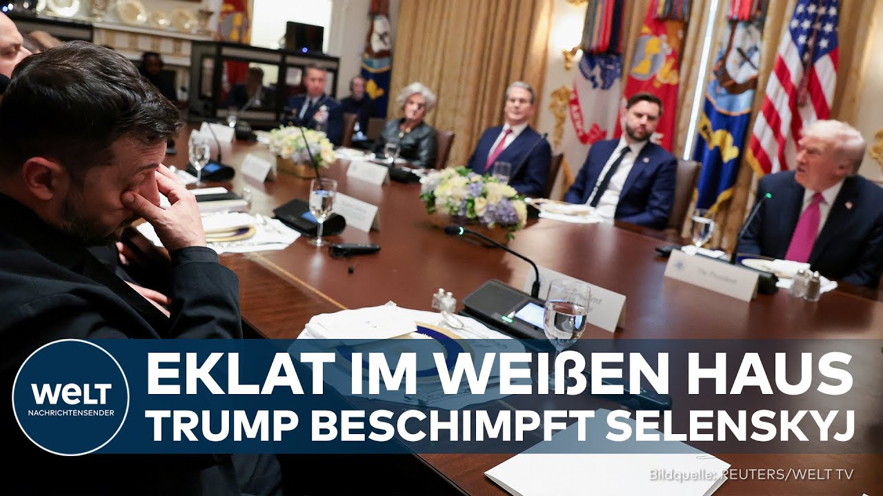 UKRAINE-KRIEG: „Es war ziemlich übel“ – Eklat im Weißen Haus: Trump beschimpft Selenskyj