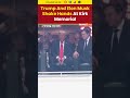 Trump and Elon Musk Shake Hands at Charlie Kirk Memorial #trump #elonmusk #shorts