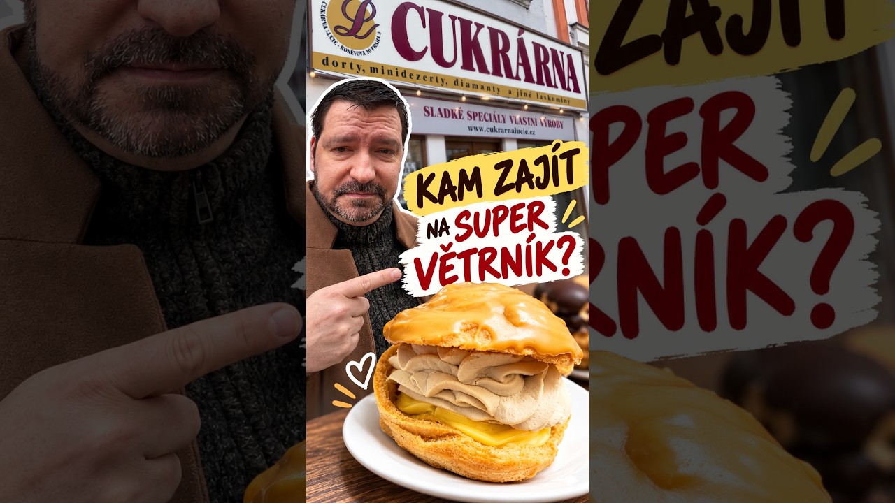 Našli jsme super větrník za 69 Kč a turka za 35 korun. Cukrárna Lucie na Žižkově sází na staré časy