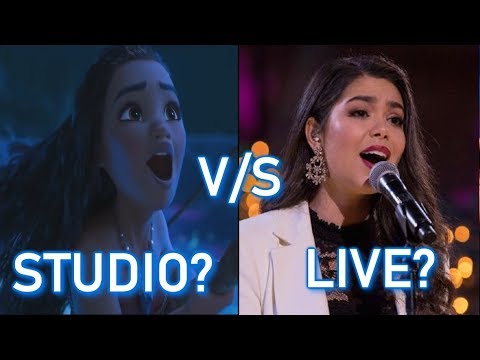 Disney Princesses - STUDIO vs LIVE performances