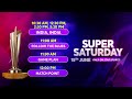 Star Sports brings you Super Saturday | SAT 15 JUN, 10.30 AM onwards | #t20worldcuponstar  - 00:32 min - News - Video