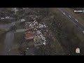 Watch: Drone video shows damage in aftermath of Arkansas tornado - 02:02 min - News - Video