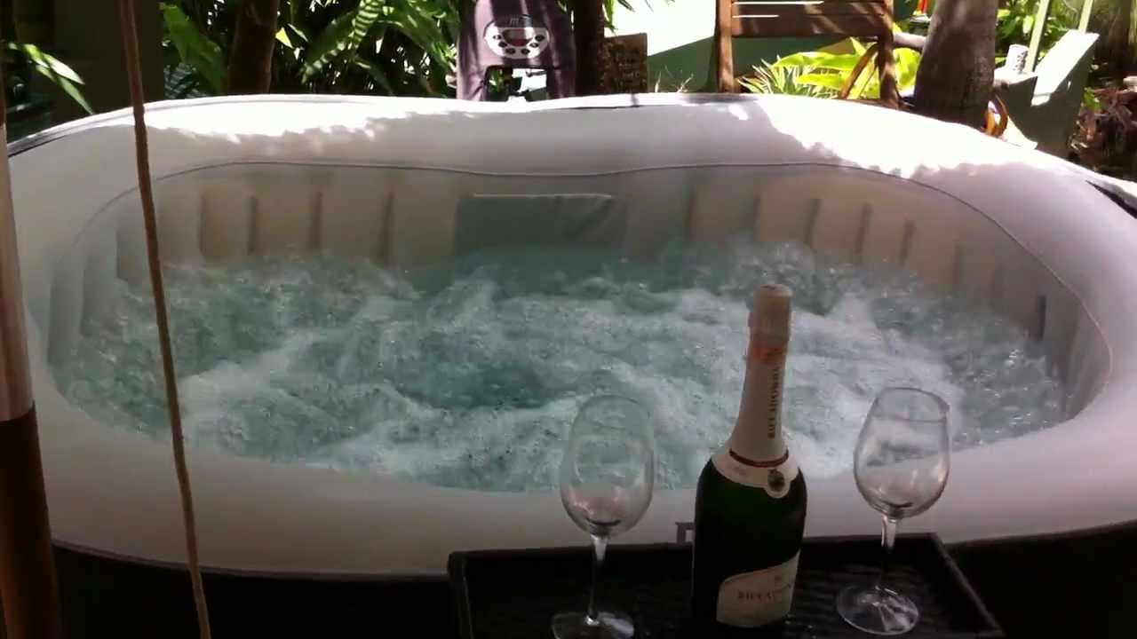 2 person inflatable portable mspa jacuzzi hot tub - YouTube