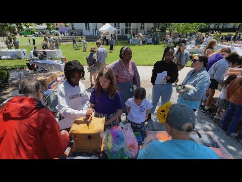 screenshot of youtube video titled Ashley Hall's Earth Day Festival: Plant With a Purpose