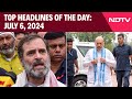Amit Shah And Rahul Gandhi To Visit Gujarat Today | Top Headlines Of The Day: July 6, 2024