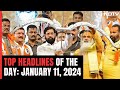 Eknath Shinde Faction is Real Shiv Sena | Top Headlines Of The Day: January 11, 2024