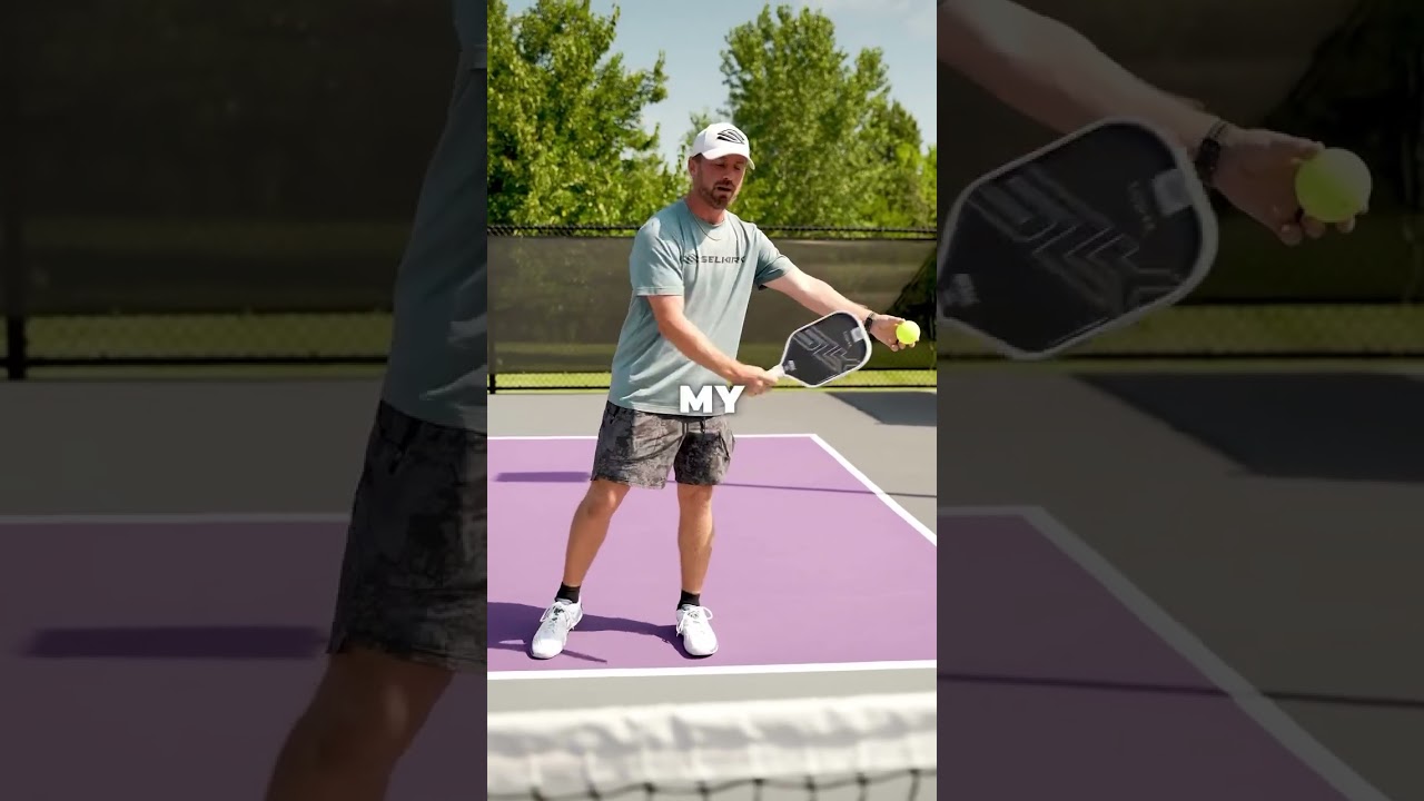 How to “Find Your Forehand” in Pickleball 💪 Don’t get jammed! Slide to find your forehand when