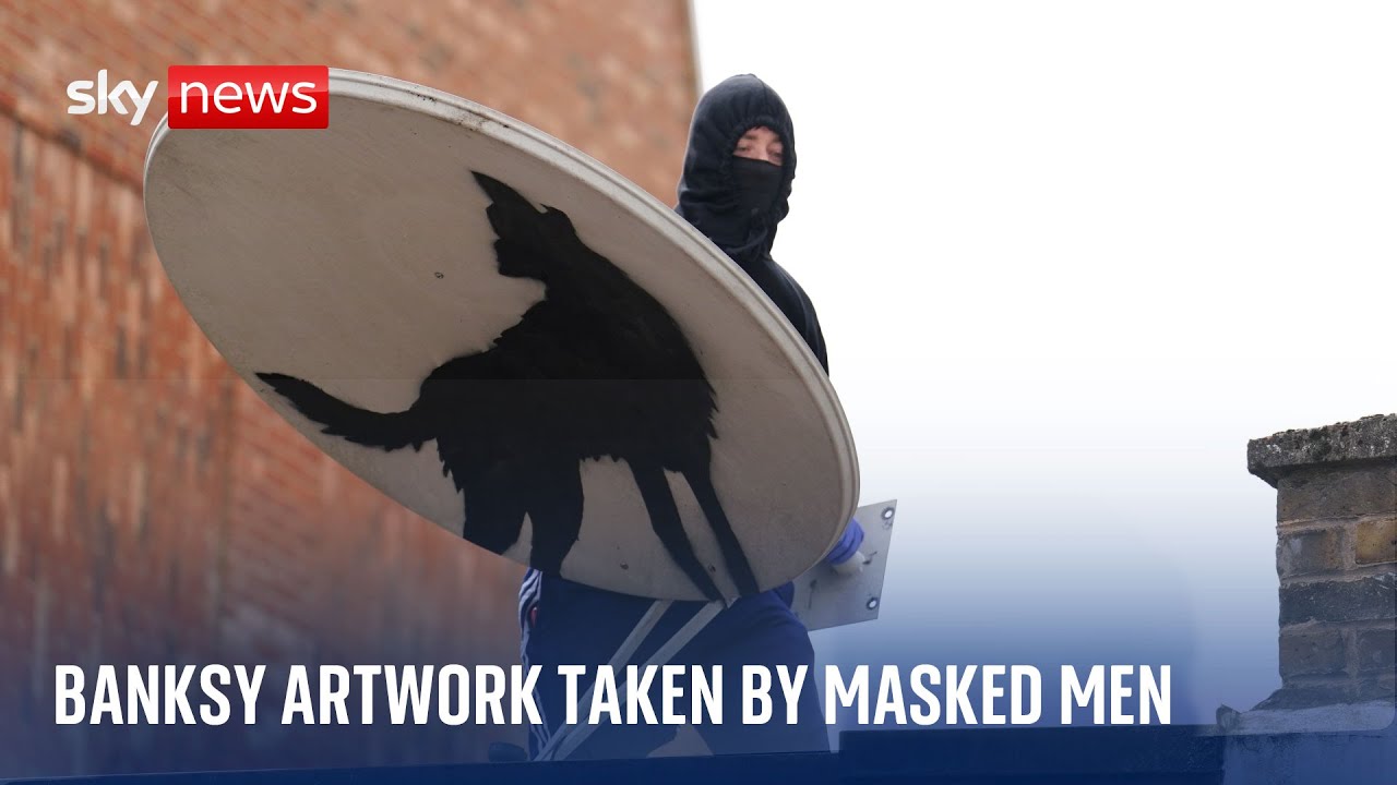 BREAKING: Banksy artwork removed by masked men