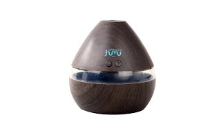 Pratinjau video produk Taffware HUMI Air Humidifier Aromatherapy Oil Diffuser Wood 300ml - H218