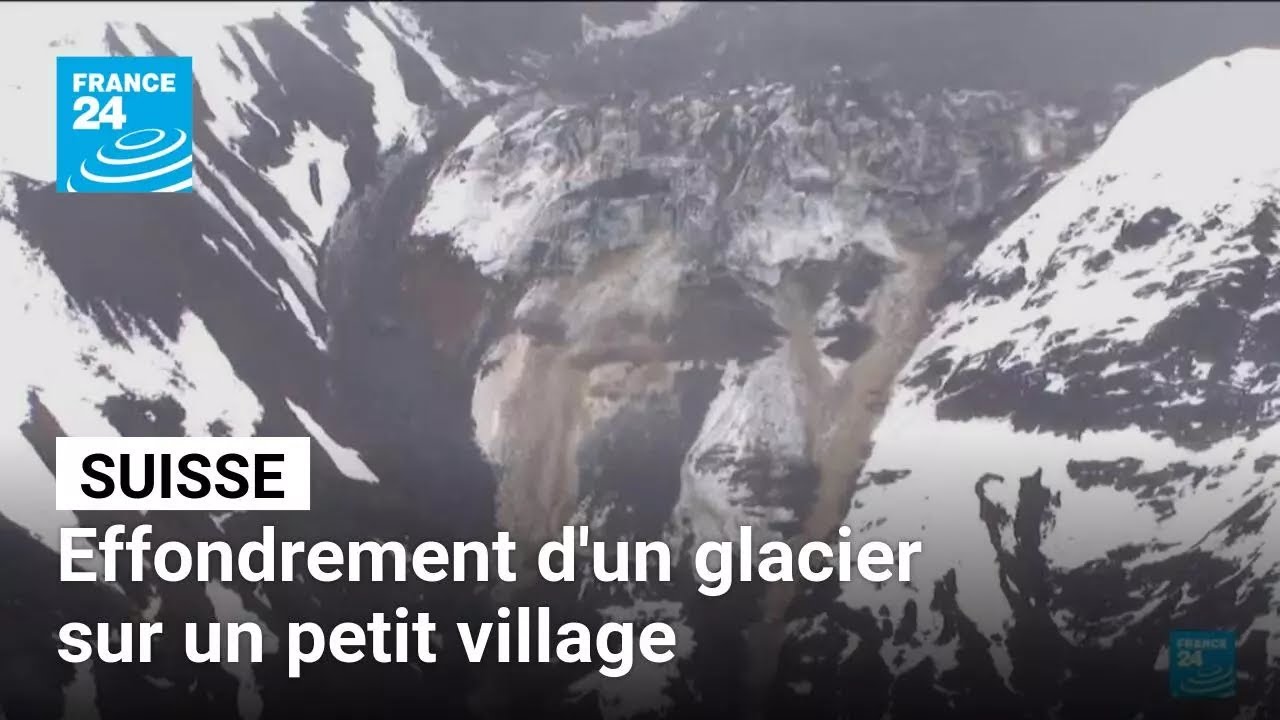 Suisse : un disparu après l'effondrement d'un glacier sur un petit village • FRANCE 24