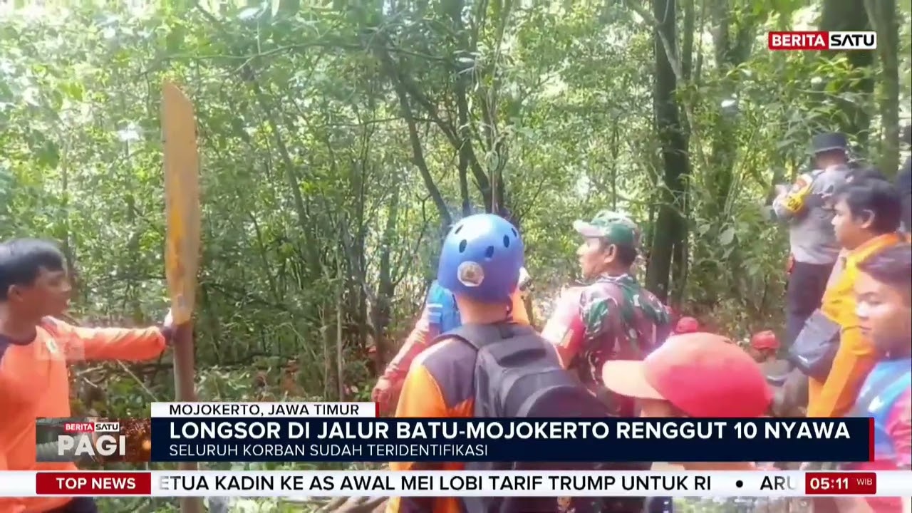 10 Korban Tewas Akibat Longsor di Jalur Batu-Mojokerto Berhasil Dievakuasi | Beritasatu