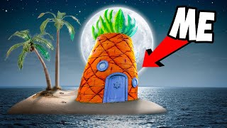 24 Hours In Spongebob's Real Life House