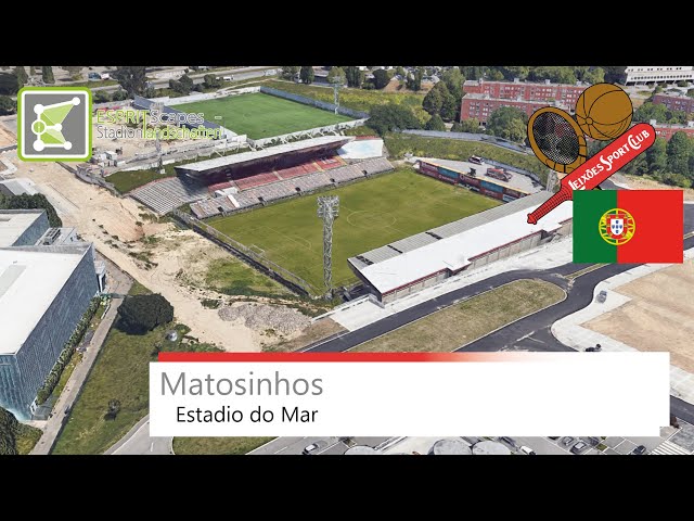 Estadio do Mar | Leixões Sport Club | Google Earth 360° Rotation
