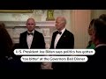 Biden says politics has gotten too bitter | REUTERS