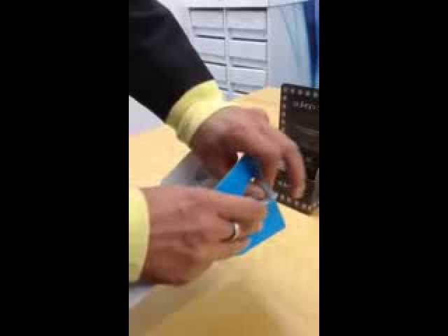 how to make up a printed leaflet holder