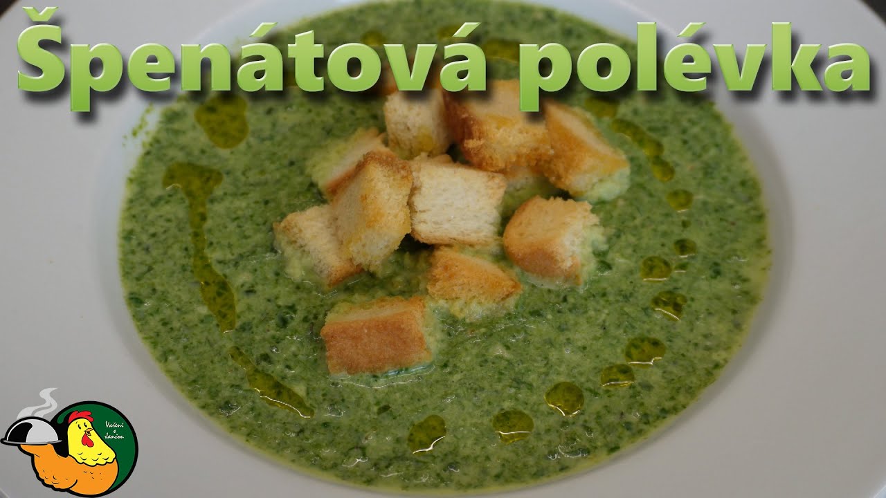 Špenátová polévka recept