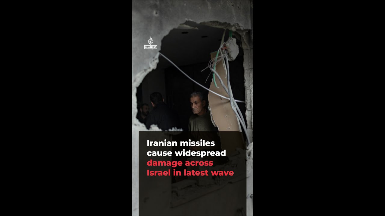 Iranian missiles cause widespread damage across Israel in latest wave | AJshorts