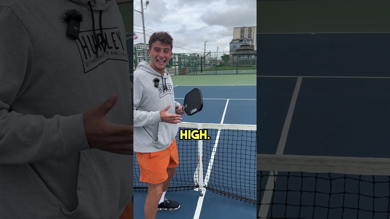 Hack to Play Pickleball on a Tennis Net! #pickleball #pickleballtips #shorts