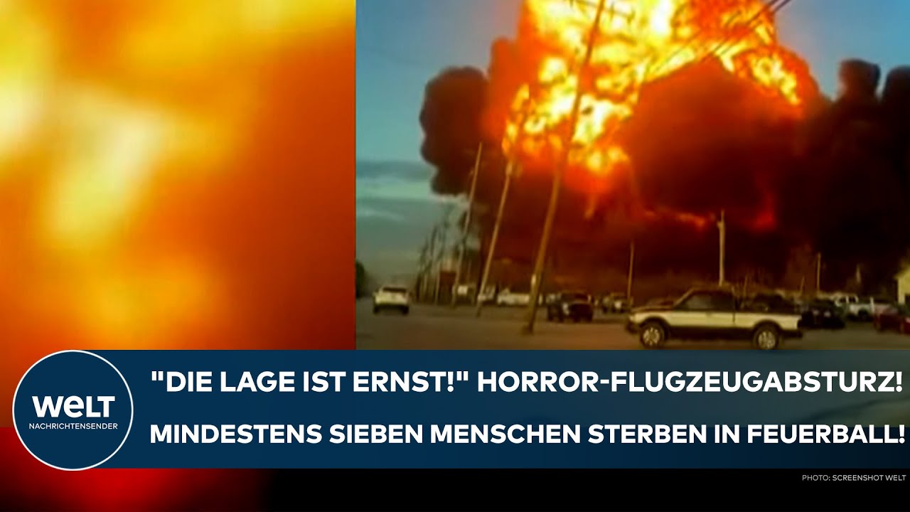 USA: "Lage ist ernst!" Flugzeugabsturz! Mindestens sieben Menschen sterben in Feuerball!